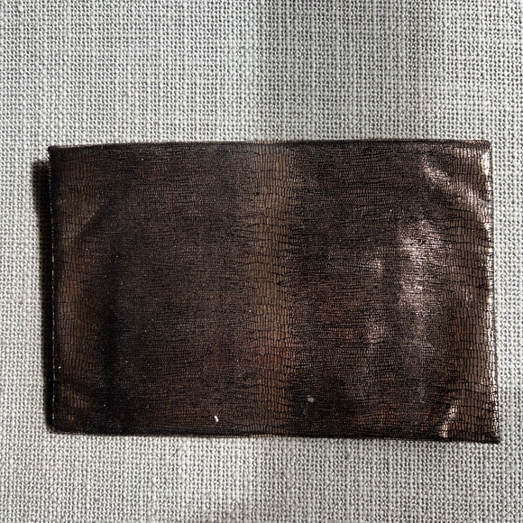 Bronze and Black Envelope Clutch - Picture 2 of 6